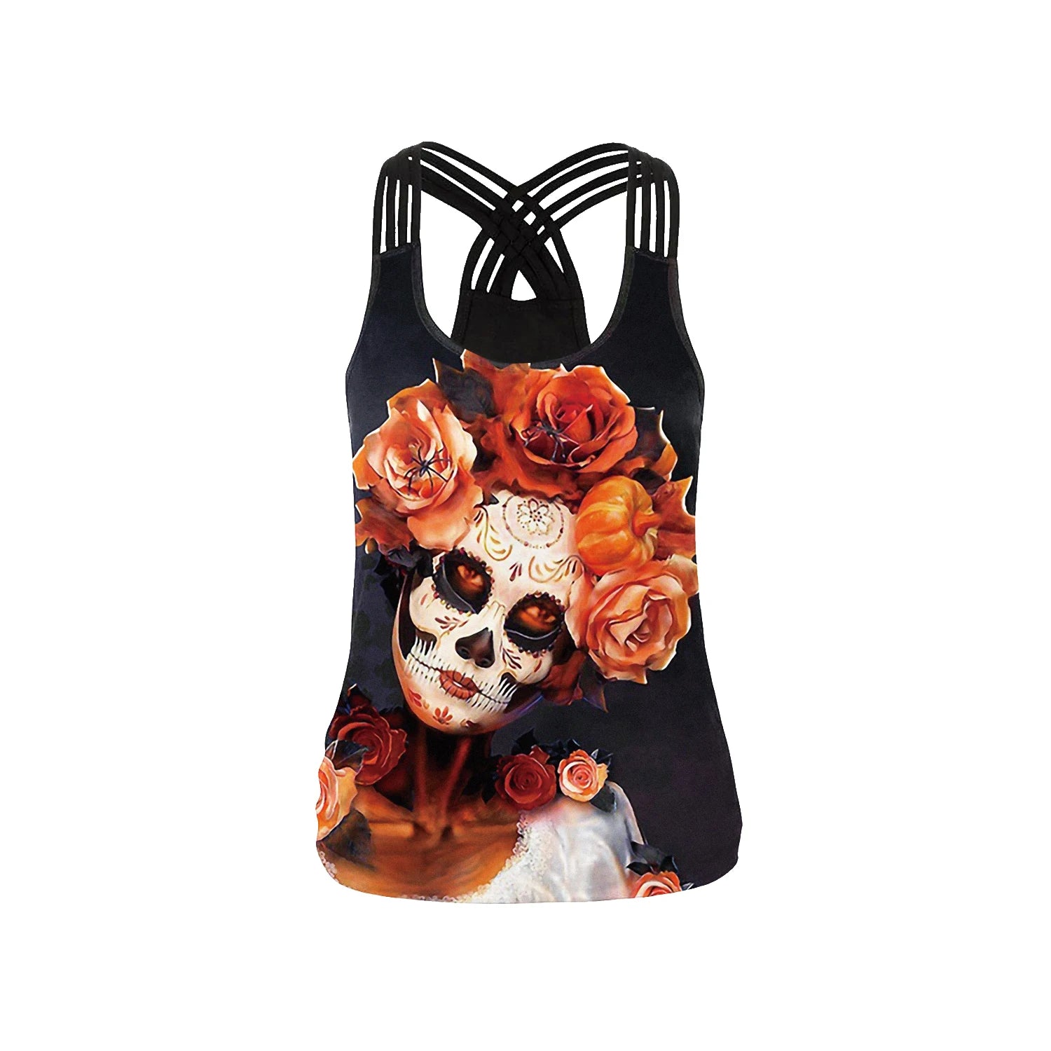 Women Tank Tops Backless Female  - Halloween