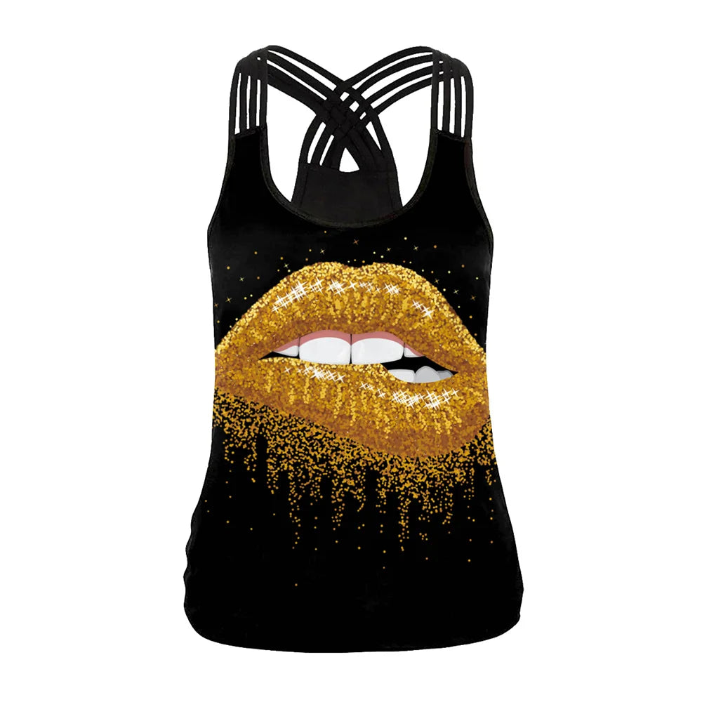 Gothic Psychic Board Print Tank Tops Halloween