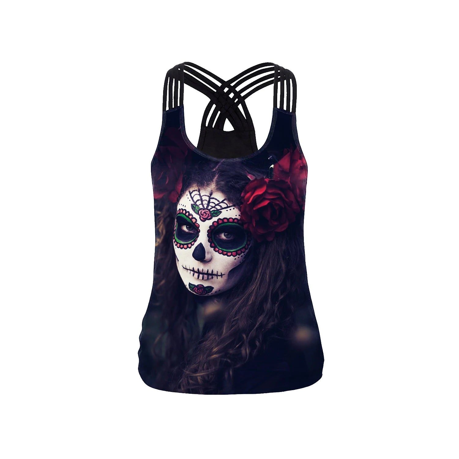 Women Tank Tops Backless Female  - Halloween