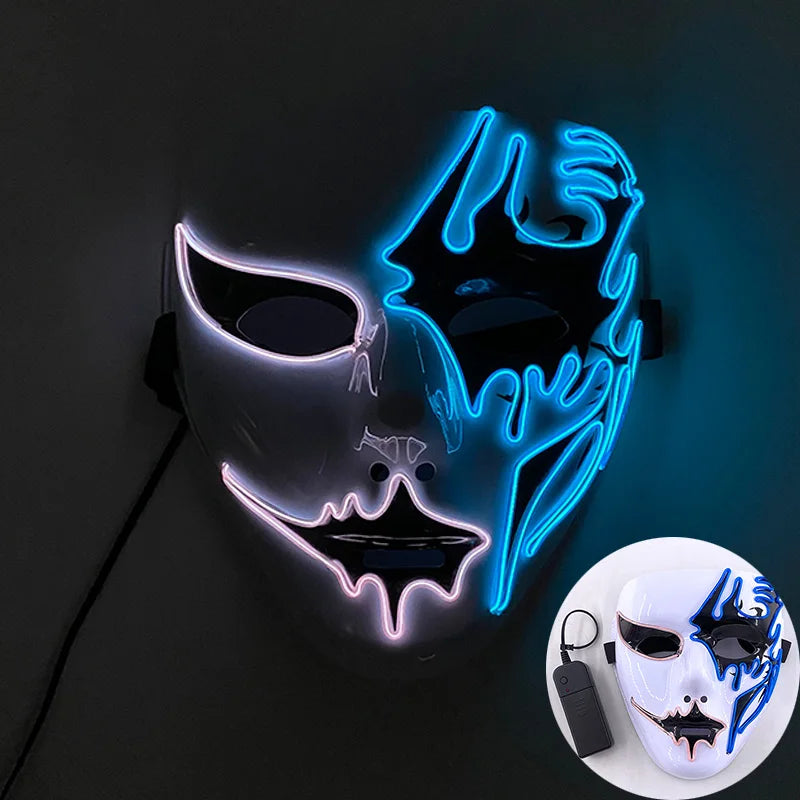 Mask Demon Slayer glowing Masquerade