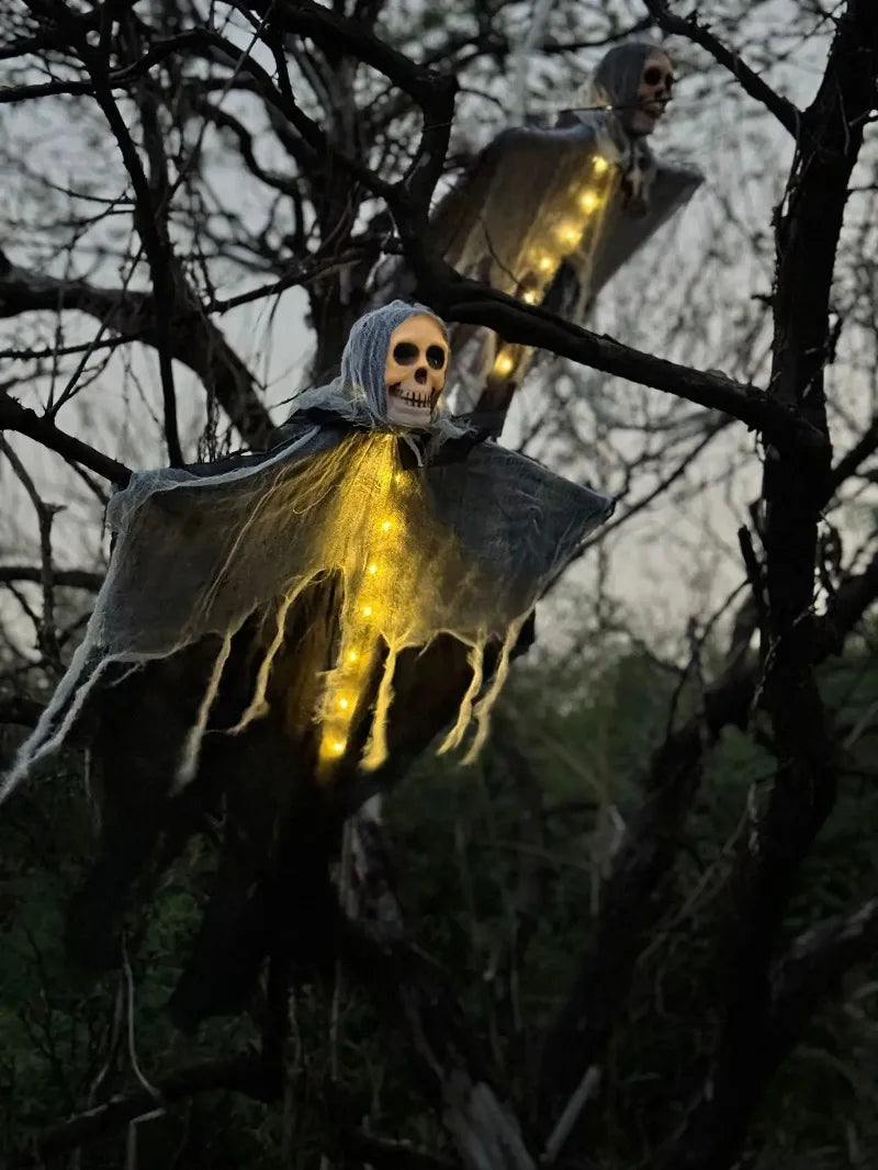 1PCS Halloween Skeleton Ghost Decoration Ghost with LED
