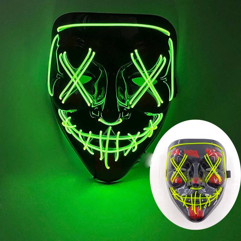 Mask Demon Slayer glowing Masquerade