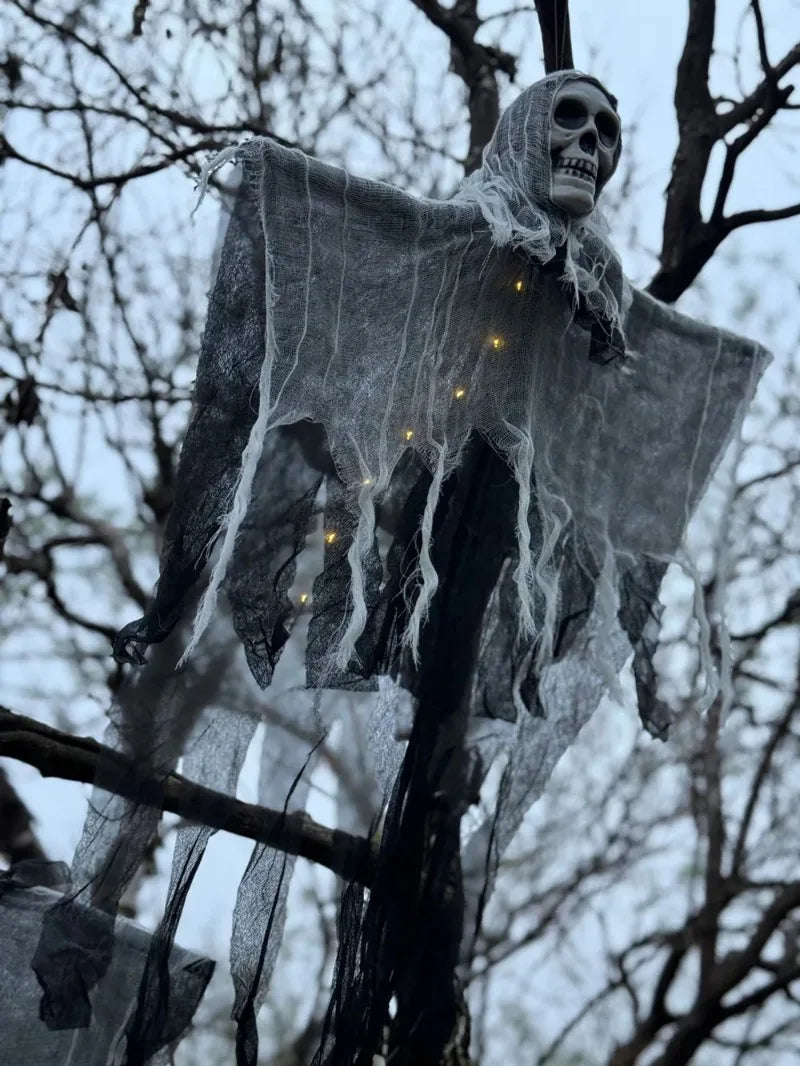 1PCS Halloween Skeleton Ghost Decoration Ghost with LED