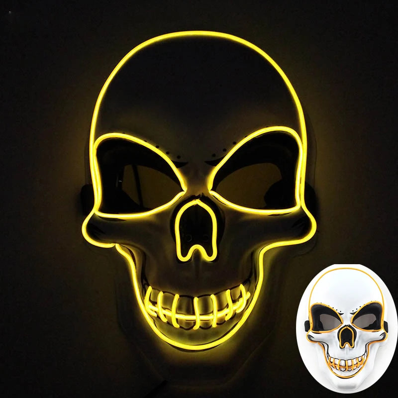 Adults Black Pirate Hats with Skull Pattern Halloween LED