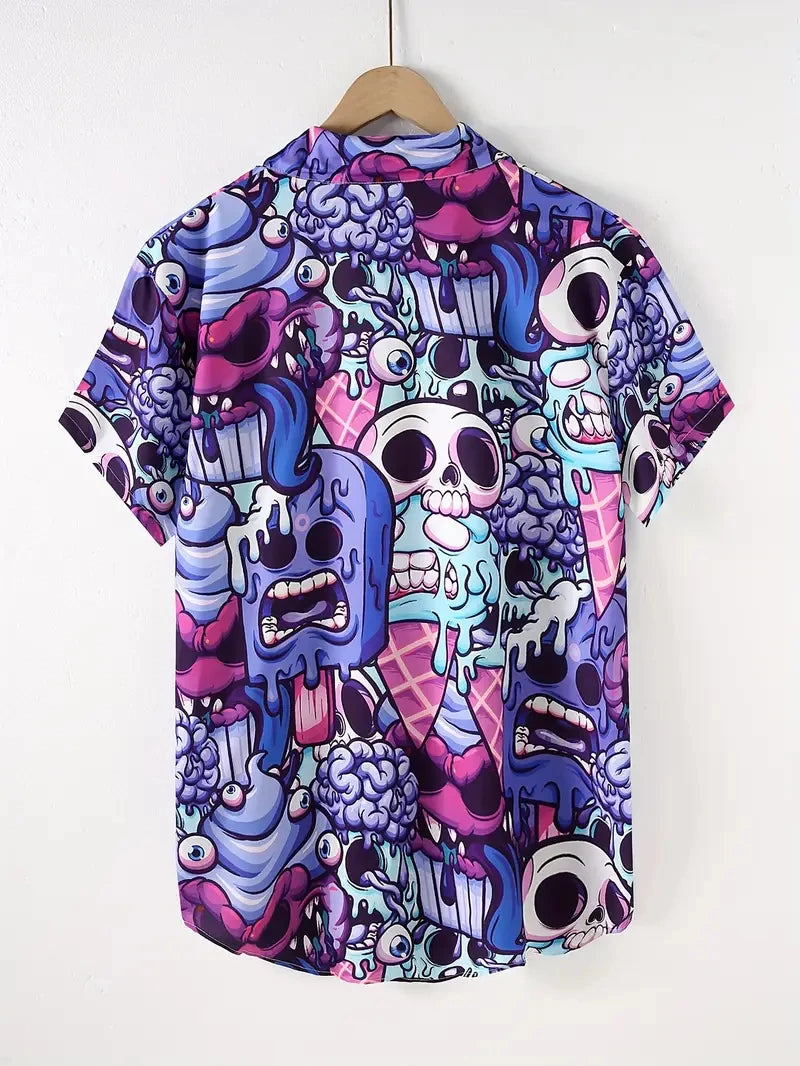 2025 Horror Skull Ice Cream Men's
