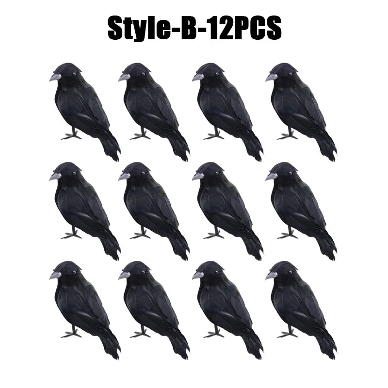 Simulation Black Crow Halloween Black Crow Props