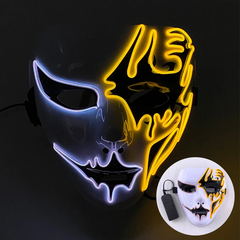 Mask Demon Slayer glowing Masquerade