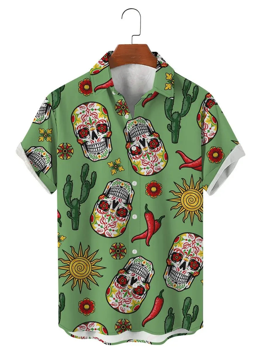 Men's Shirts Funny Skull 3D