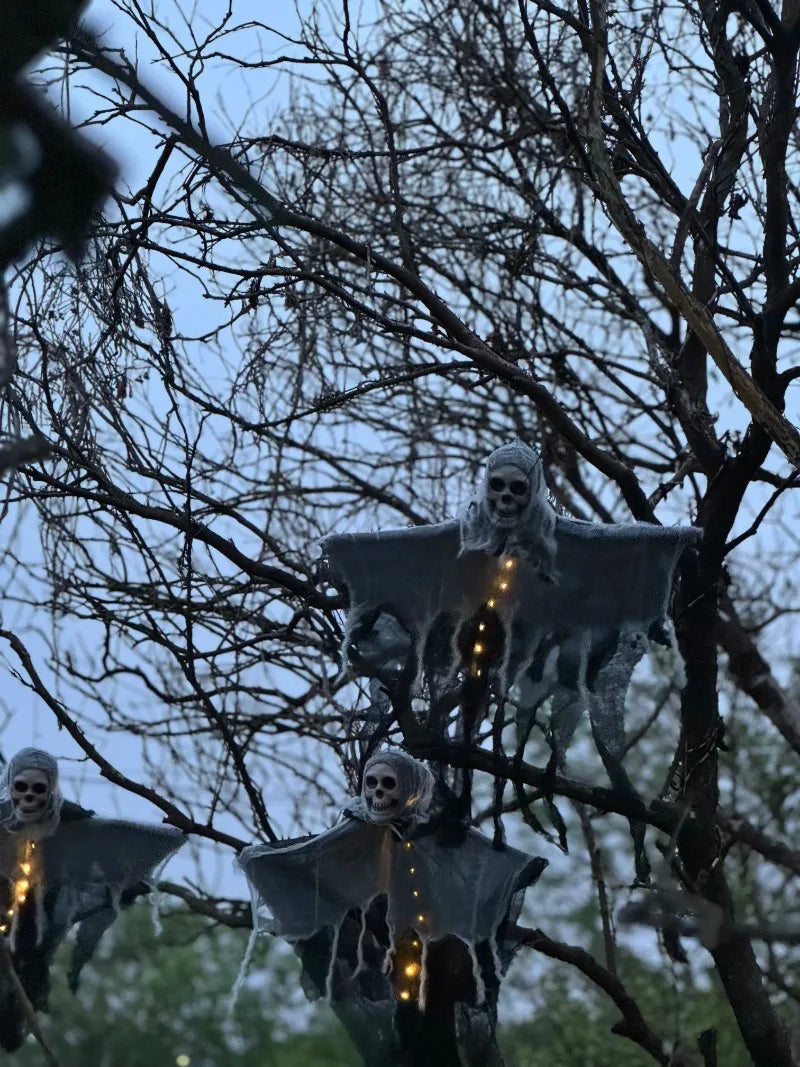 1PCS Halloween Skeleton Ghost Decoration Ghost with LED