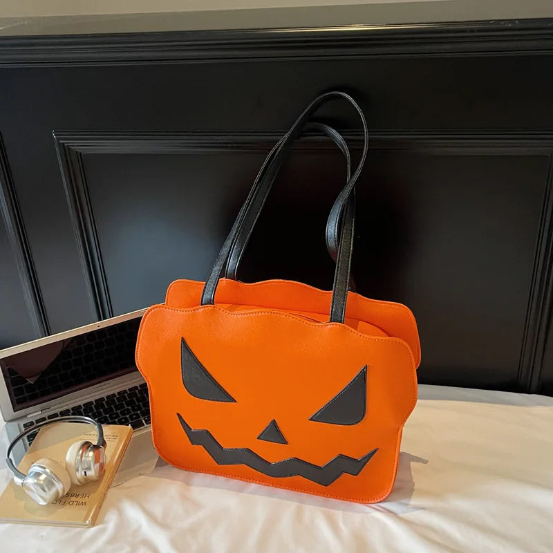 Shoulder Bag Halloween Three-dimensional Pumpkin