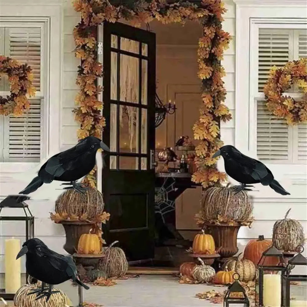 Simulation Black Crow Halloween Black Crow Props