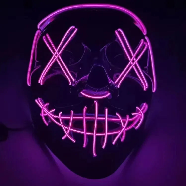 Neon Horror Mask