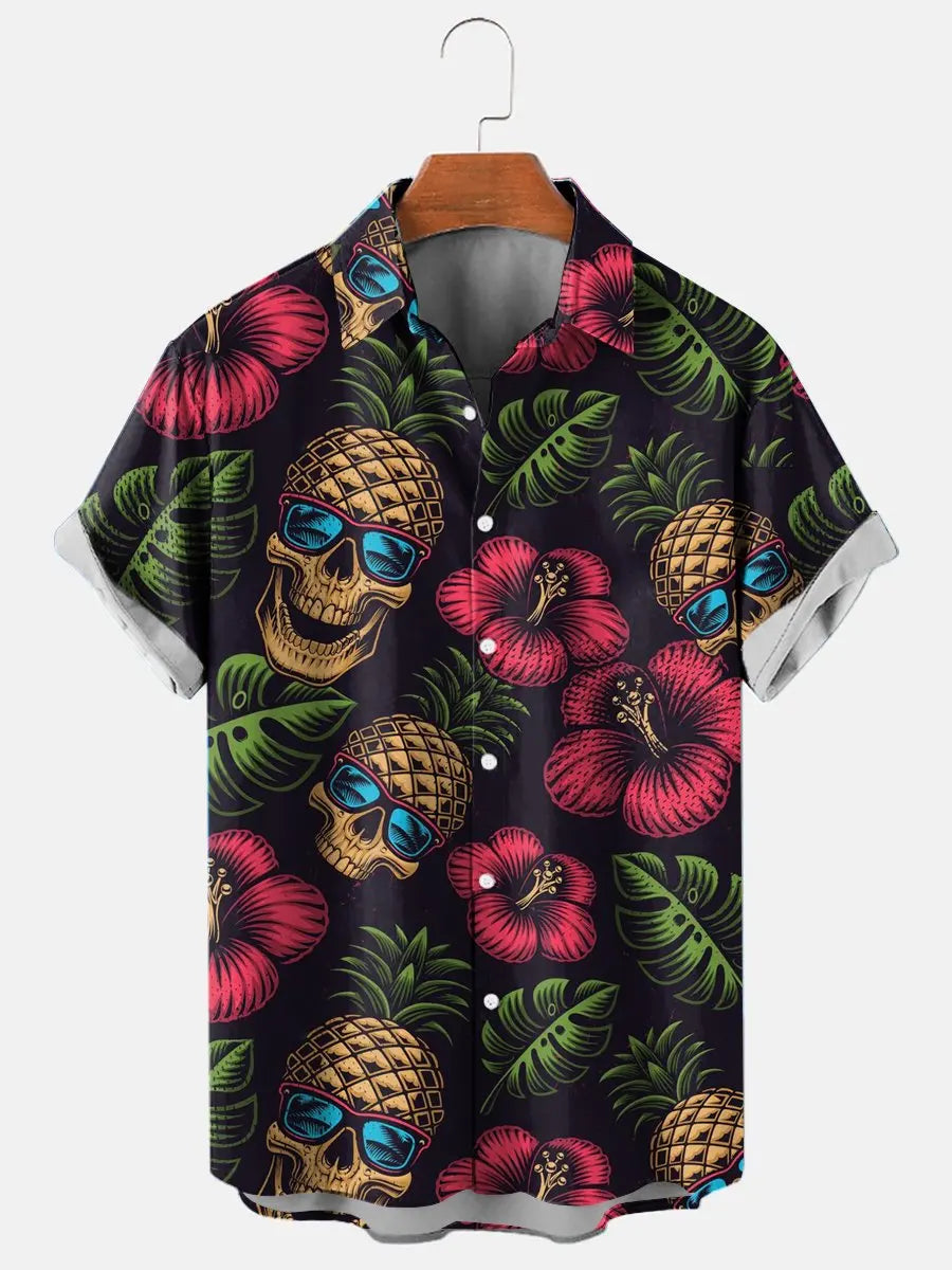Men's Shirts Funny Skull 3D