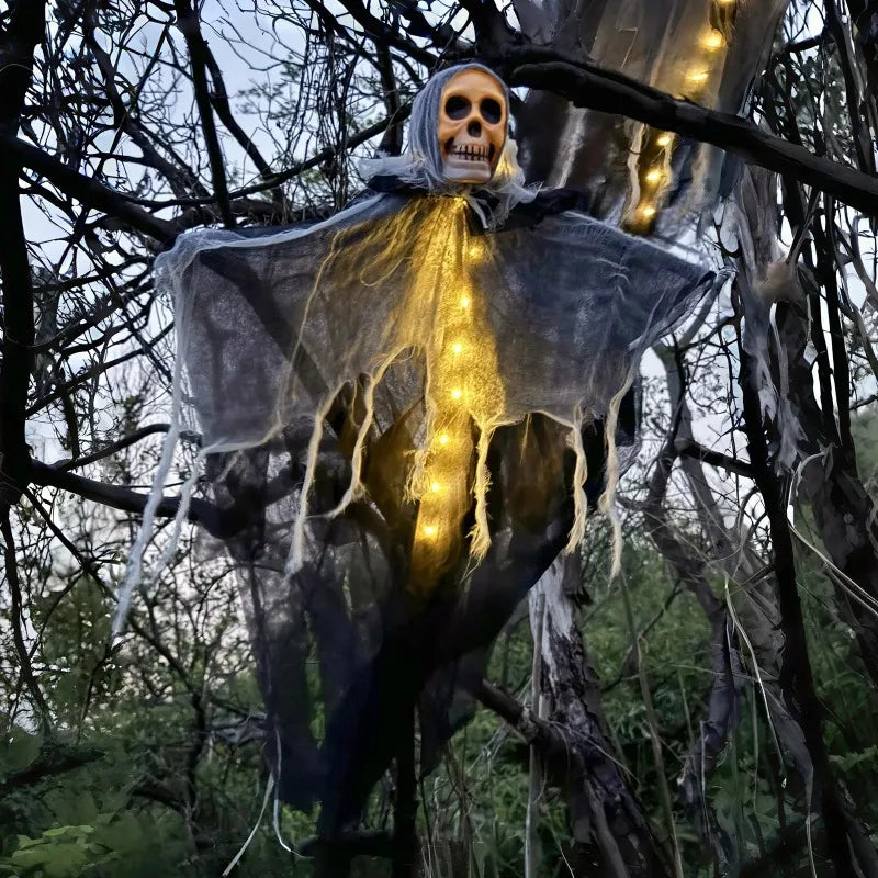 1PCS Halloween Skeleton Ghost Decoration Ghost with LED