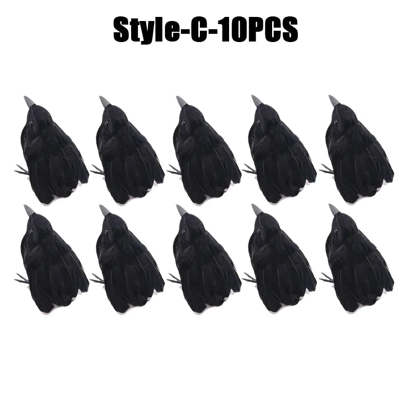 Simulation Black Crow Halloween Black Crow Props