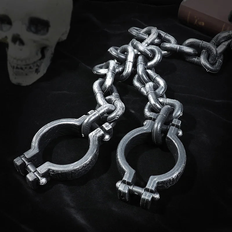 Halloween Fake Chains Haunted House Horror Props Home Decoration Prisoner