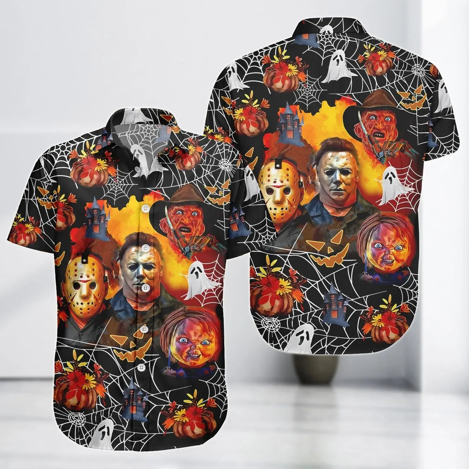2025 Hawaiian Shirts Halloween Chucky Killer 3d