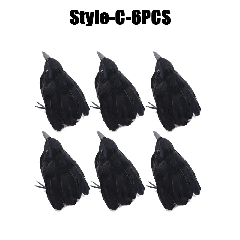 Simulation Black Crow Halloween Black Crow Props