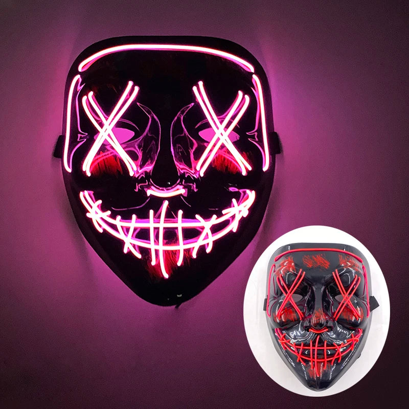 Mask Demon Slayer glowing Masquerade