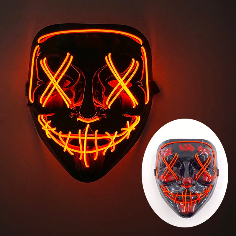 Mask Demon Slayer glowing Masquerade