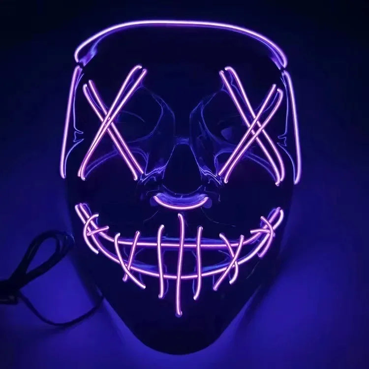 Neon Horror Mask