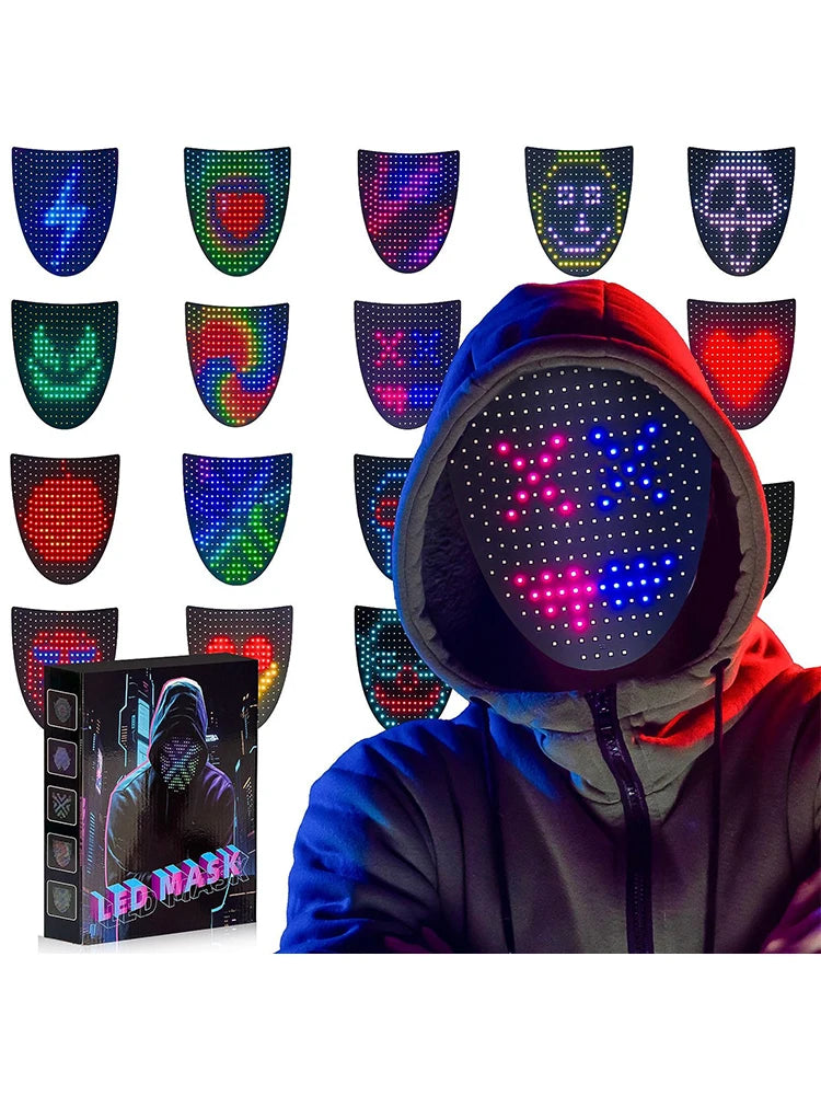 Smart LED Face Masks Programmable Change Face