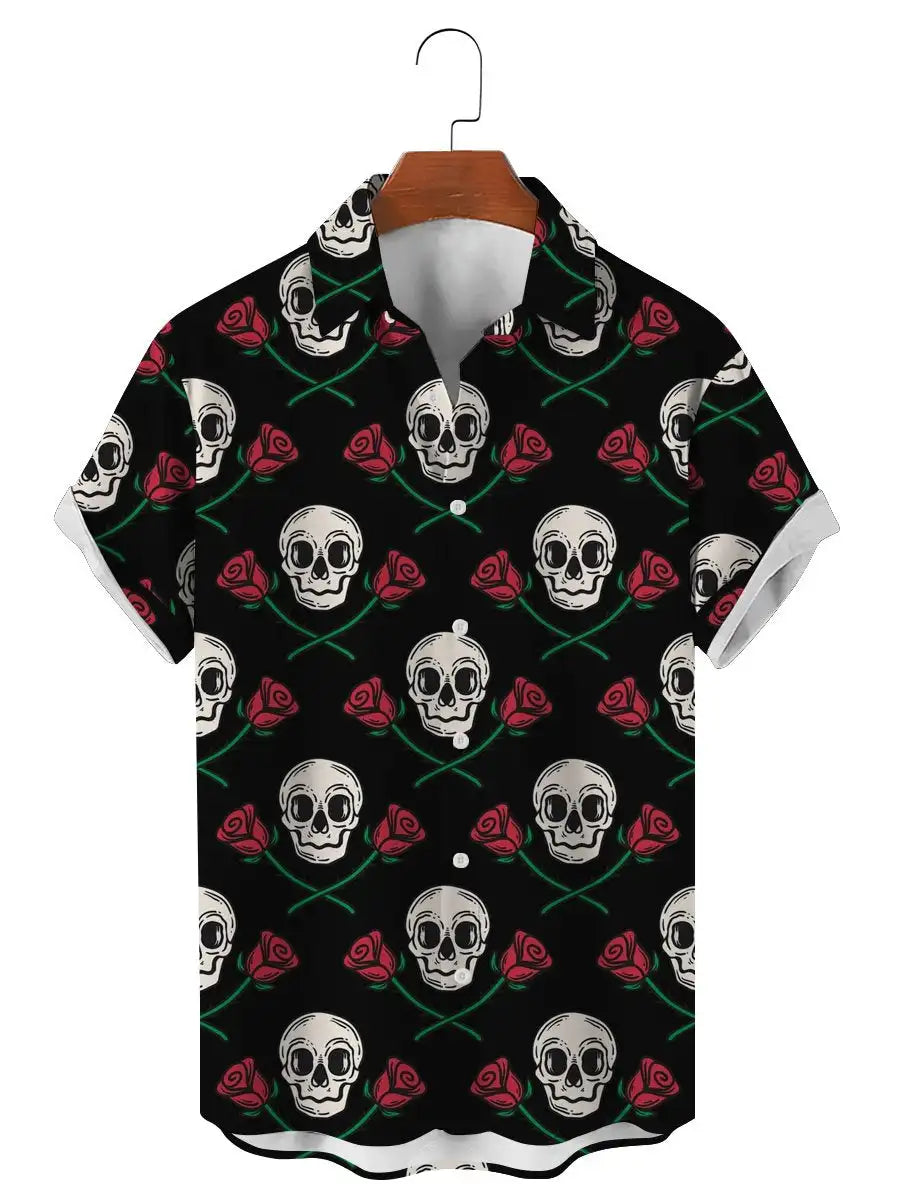 Men's Shirts Funny Skull 3D