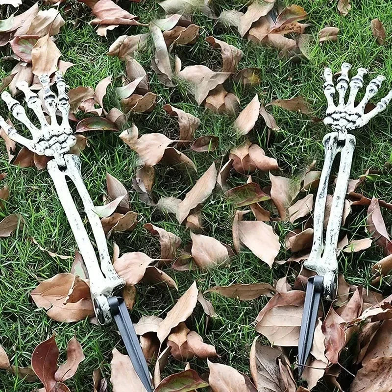1-4PCS Halloween Simulation Skeleton Hand Prop