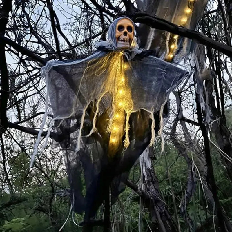 1PCS Halloween Skeleton Ghost Decoration Ghost with LED