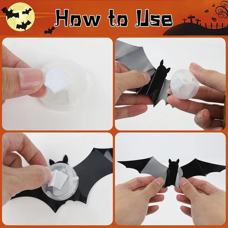 LED Bats Spider Decor