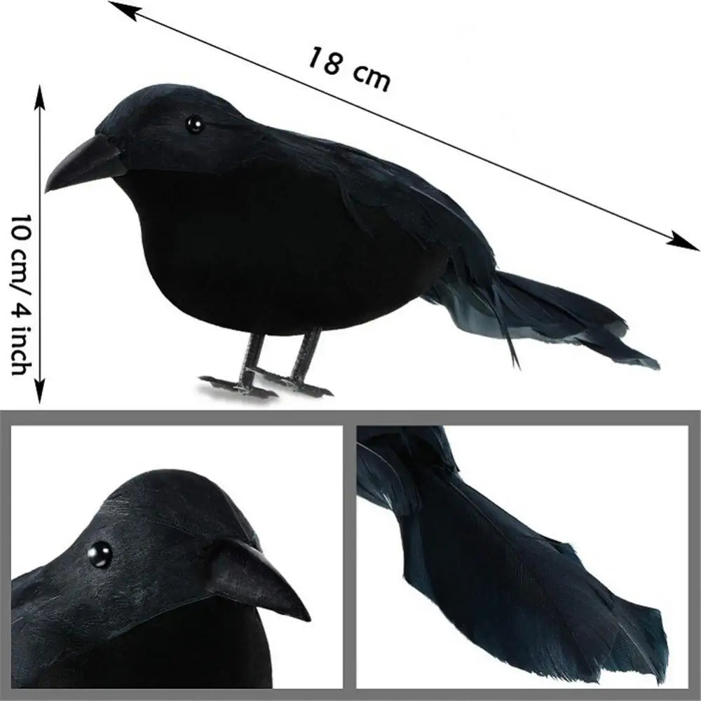 Simulation Black Crow Halloween Black Crow Props