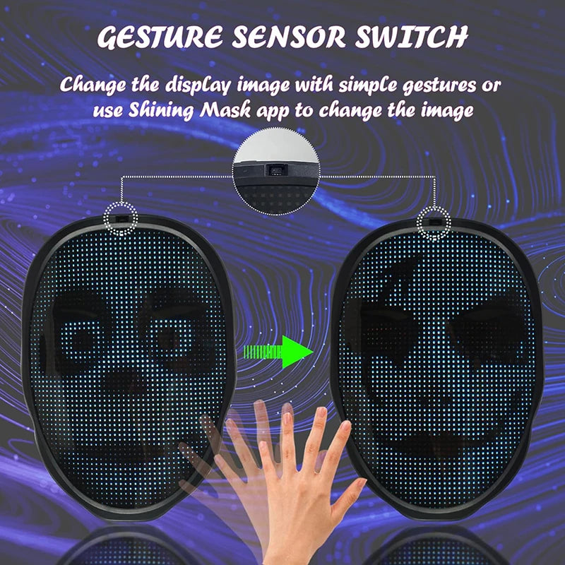 Led Mask  Control Programmable Smart Display - 2025