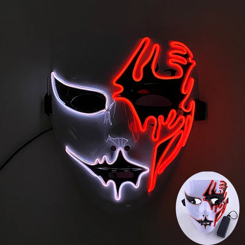 Mask Demon Slayer glowing Masquerade