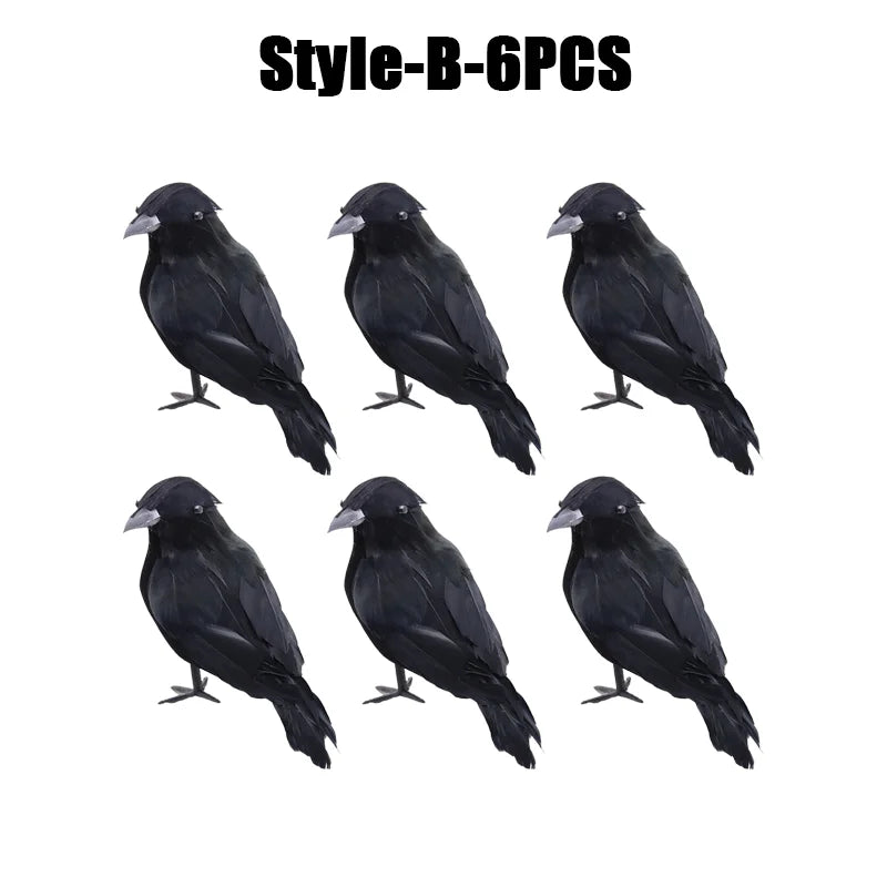 Simulation Black Crow Halloween Black Crow Props
