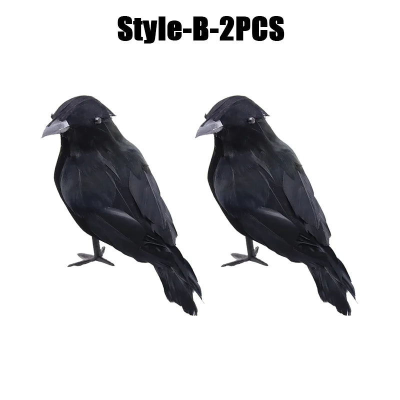 Simulation Black Crow Halloween Black Crow Props