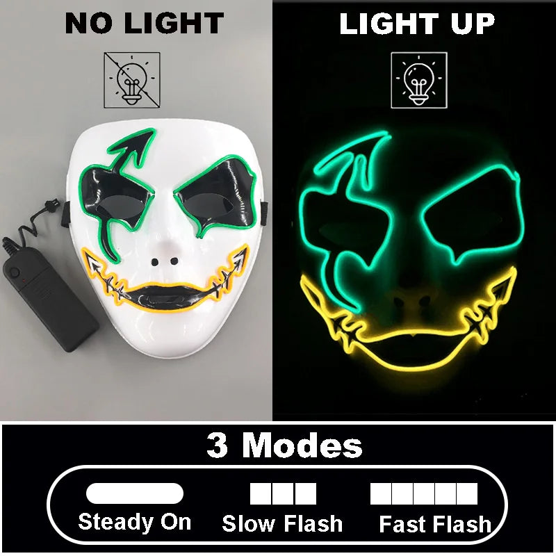 Mask Demon Slayer glowing Masquerade