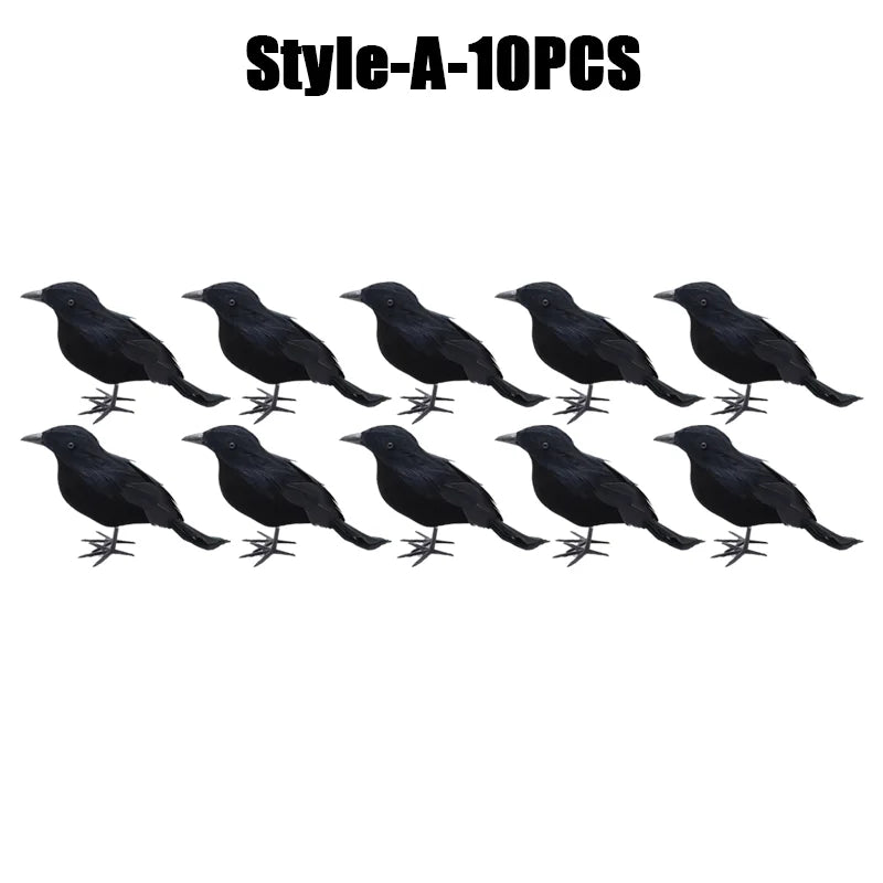 Simulation Black Crow Halloween Black Crow Props