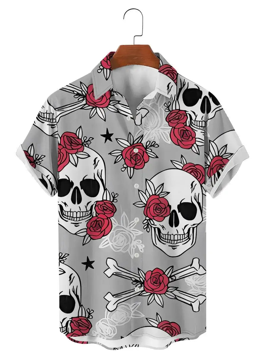 Men's Shirts Funny Skull 3D