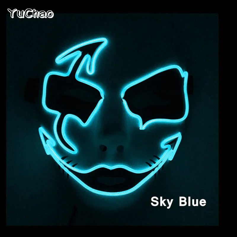 Mask Demon Slayer glowing Masquerade