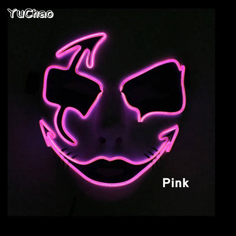 Mask Demon Slayer glowing Masquerade