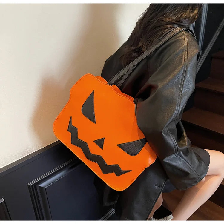 Shoulder Bag Halloween Three-dimensional Pumpkin