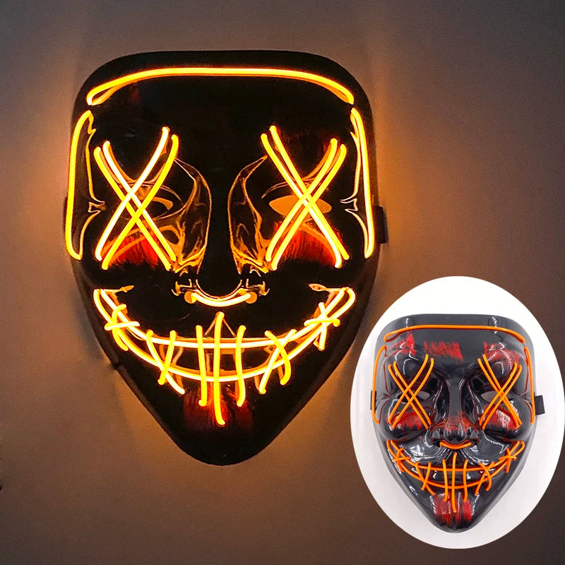 Mask Demon Slayer glowing Masquerade