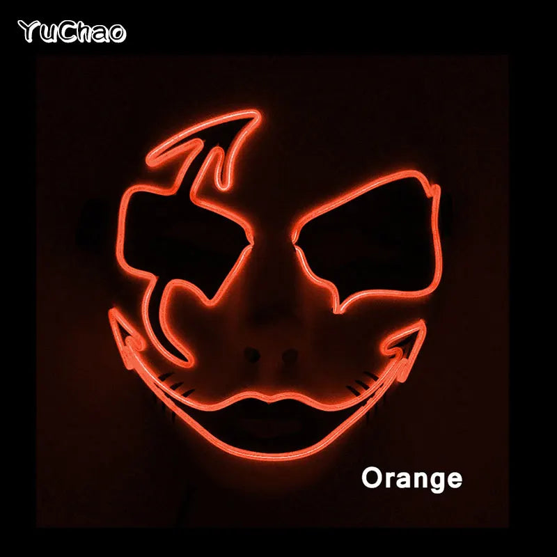 Mask Demon Slayer glowing Masquerade