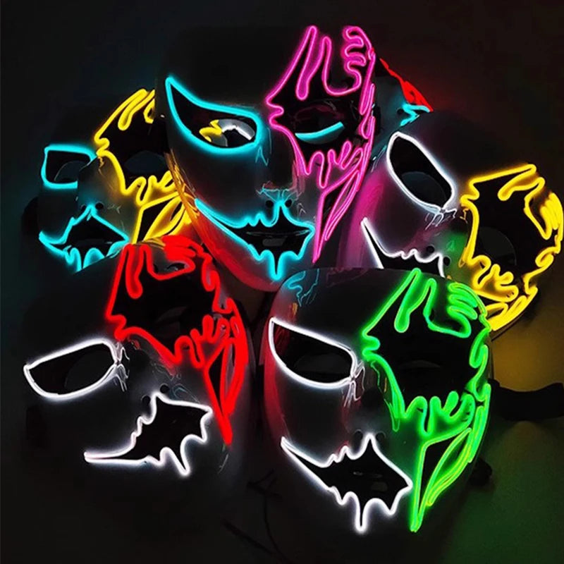 Mask Demon Slayer glowing Masquerade