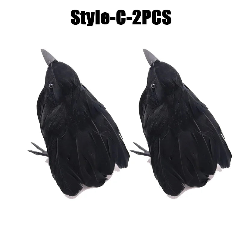 Simulation Black Crow Halloween Black Crow Props