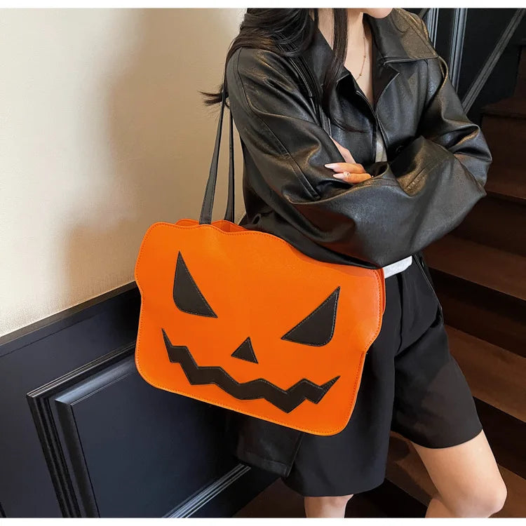 Shoulder Bag Halloween Three-dimensional Pumpkin