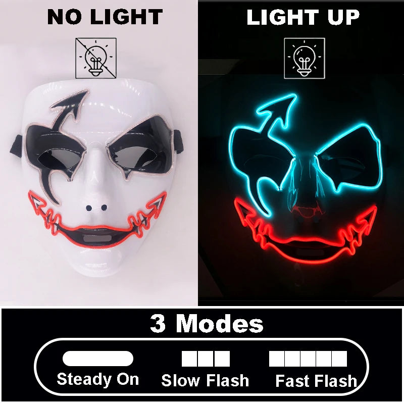 Mask Demon Slayer glowing Masquerade
