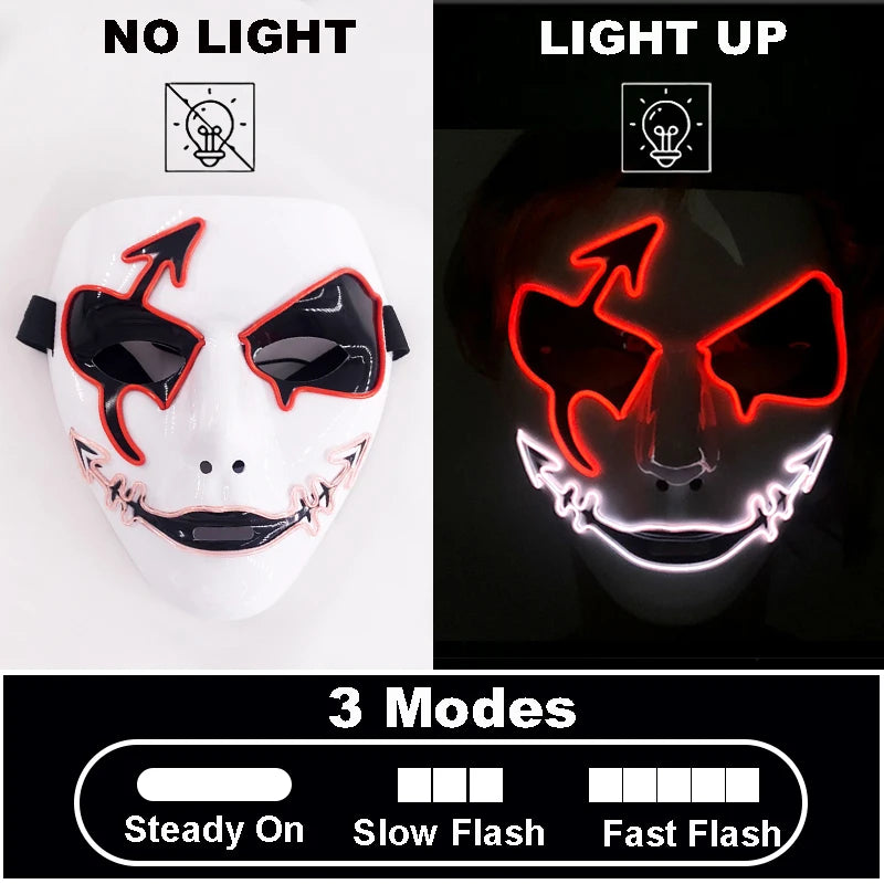 Mask Demon Slayer glowing Masquerade