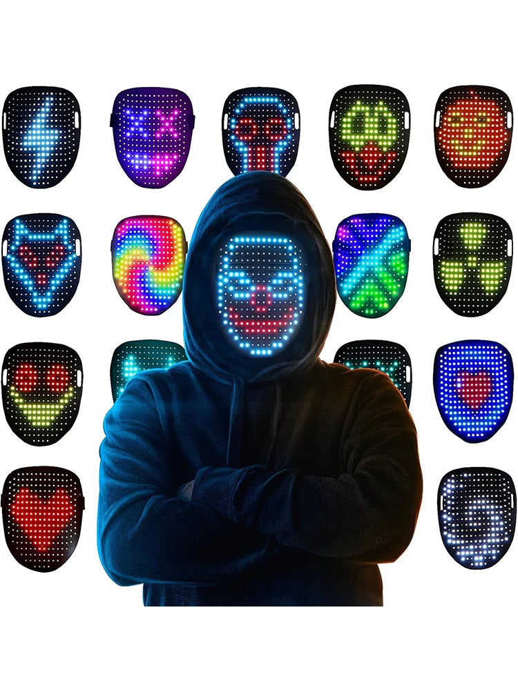 Smart LED Face Masks Programmable Change Face
