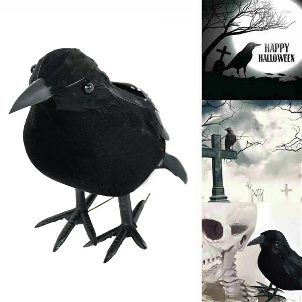 Simulation Black Crow Halloween Black Crow Props